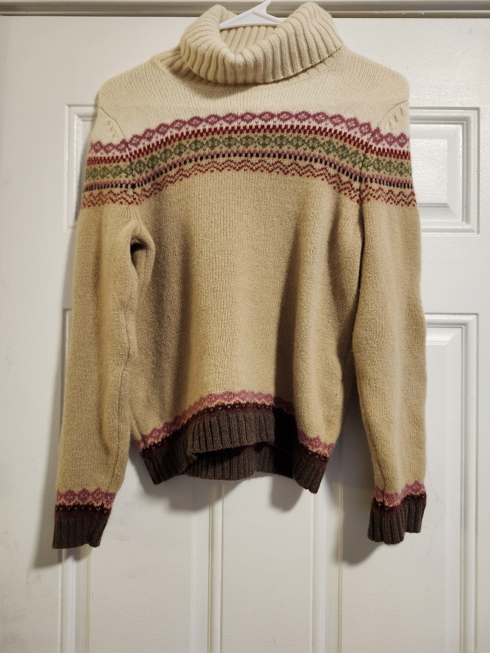 Vintage Eddie Bauer Cream Wool Sweater